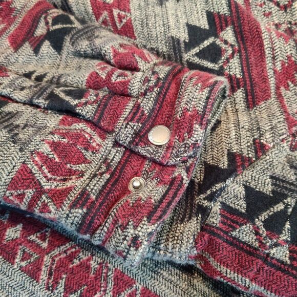 Duluth Trading Co Tucson Jacket Mens XL Relaxed Fit Southwestern Aztec Snap - Picture 9 of 15